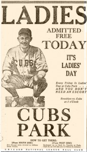 Ladies' Day Ad 1926